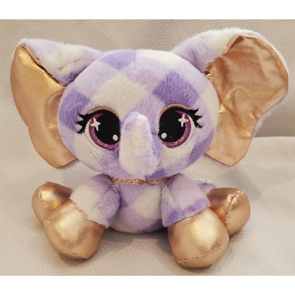 Gund P Lushes Pets Ella's L'Phante Stuffed Elephant Plush Toy Embroidered Eyes